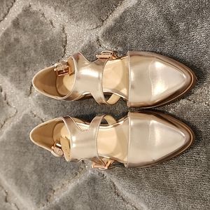 Rose Gold Nine West Flats, size 7.5